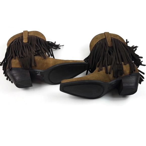 Ariat Gold Rush Fringed Western Cowgirl Boots - Picture 7 of 8